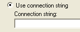 Use connection string